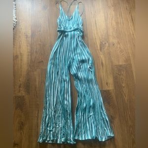 Green and White Jumpsuit